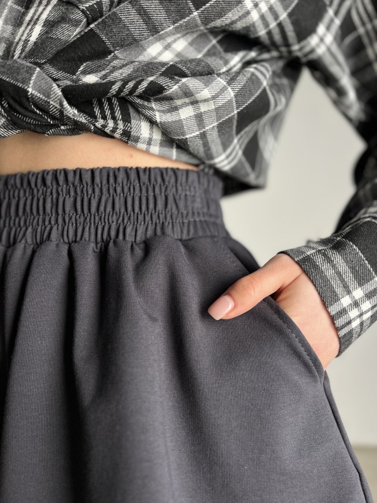 Шорты-юбка SHOPDAANNA  (футер 2х нитка) 72460005\1258