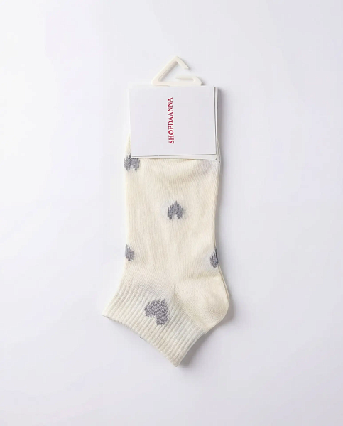 Носки с сердечками короткие 72462521\751