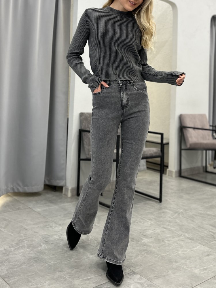 Джинсы клёш (стрейч) 72460655\10