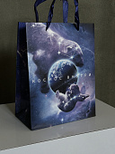 Пакет подарочный вертикальный «Космос внутри», MS 18 х 23 × 10 см 72451069\63