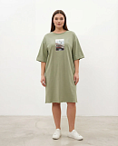 Платье - футболка с принтом SHOPDAANNA 72462554\434