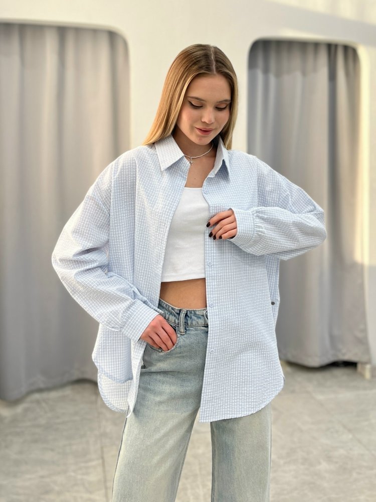 Рубашка в клетку (хлопок) 72461885\20