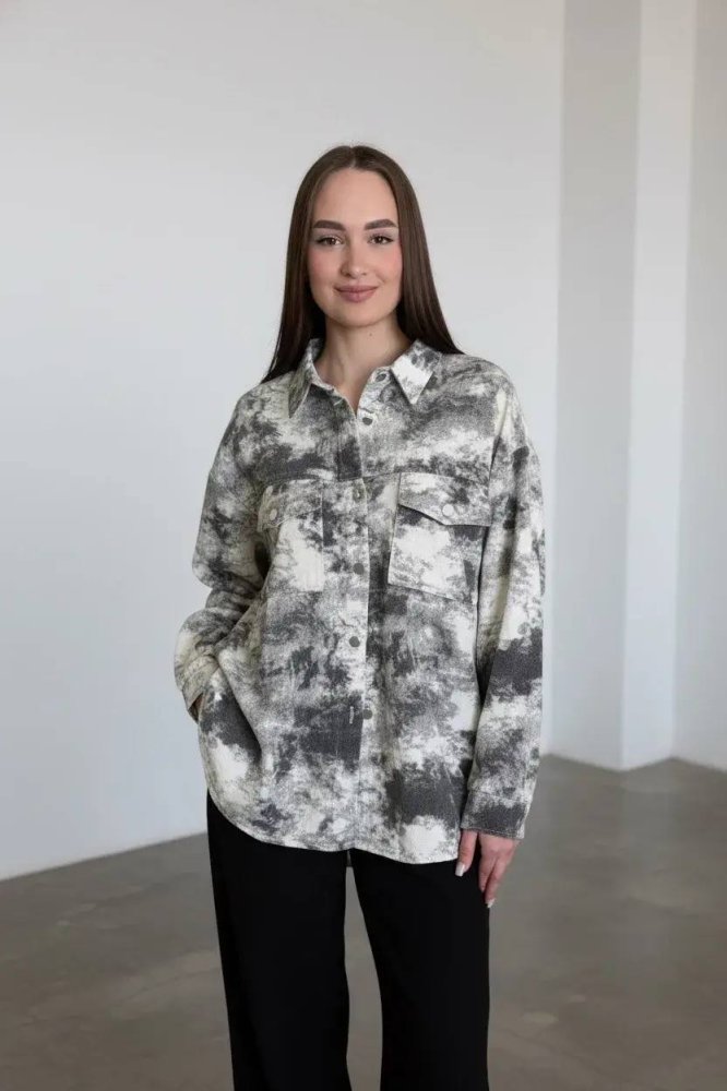 Рубашка с накладными карманами 72461881\1008