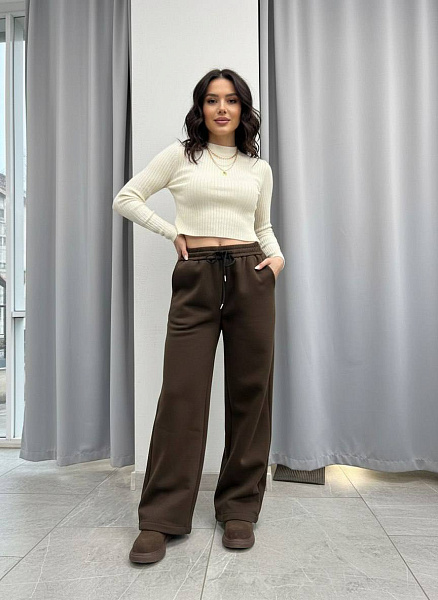 Брюки прямые утеплённые 72460990\1013