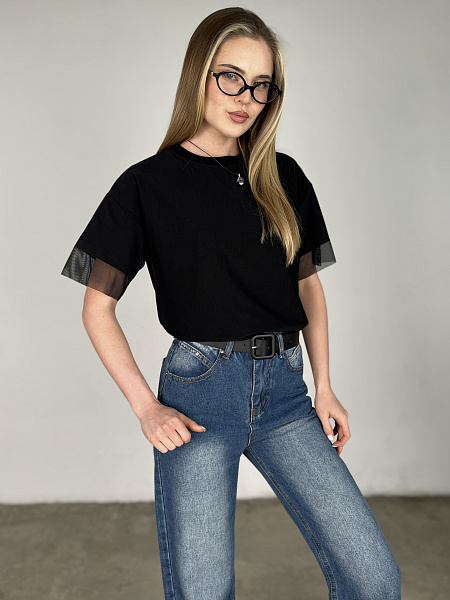 Футболка с сеткой SHOPDAANNA 72459678\15