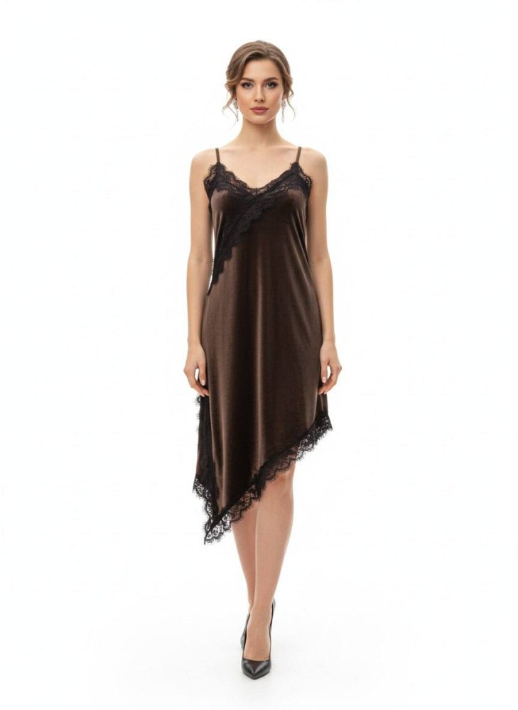 Платье с кружевом 72461278\1013