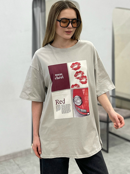 Футболка с принтом 72461912\19