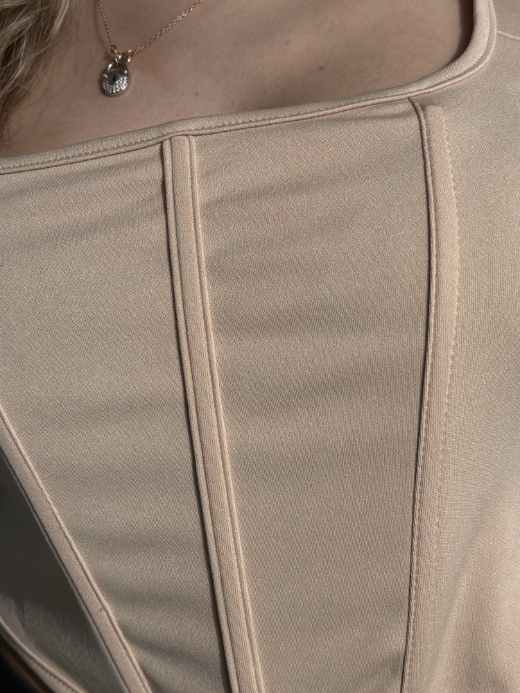 Лонгслив с имитацией корсета Exclusive 72459786\19