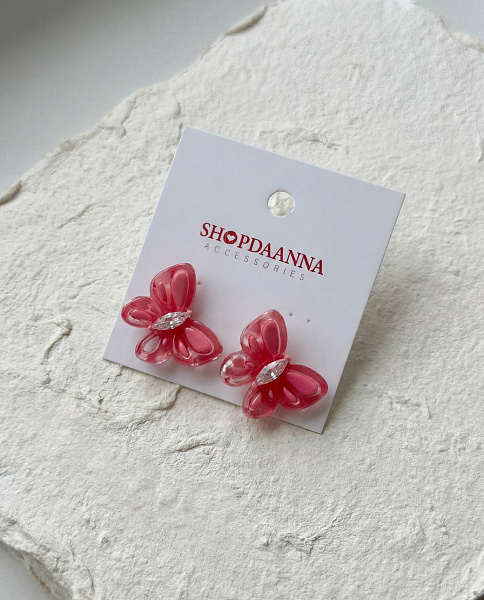 Серьги бабочки 72462304\1136