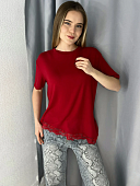 Футболка с кружевом 72461861\17