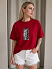 Футболка с принтом SHOPDAANNA 72463088\17