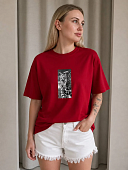 Футболка с принтом SHOPDAANNA 72463088\17