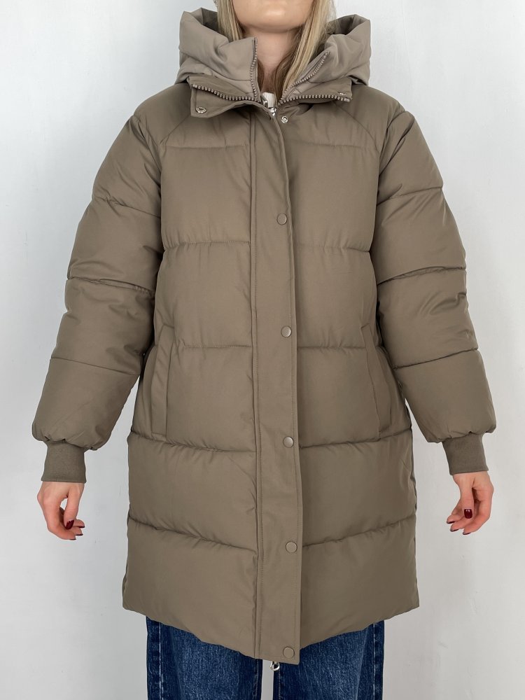Пуховик удлиненный с капюшоном (зима) 72455726\709