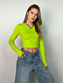 Лонгслив укороченный SHOPDAANNA  72447457\482