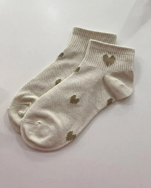 Носки с сердечками короткие 72462521\19