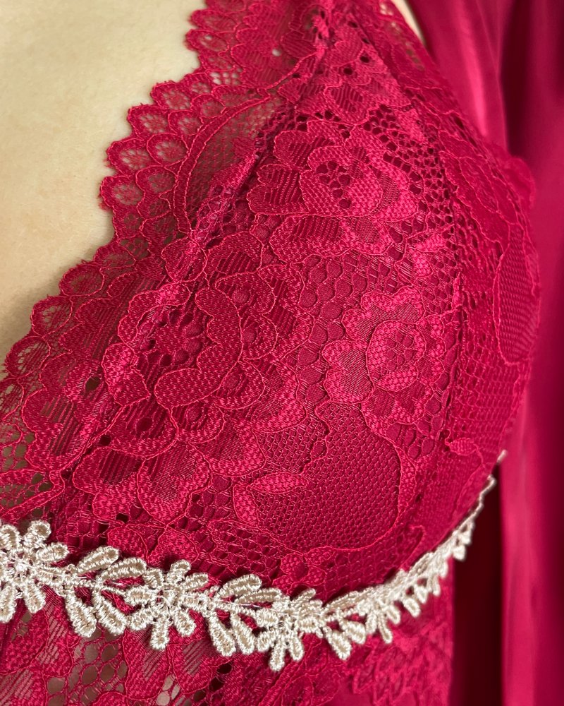 Ночная сорочка с пеньюаром (атлас) 72447997\1025