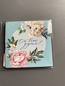 Открытка‒мини «От всей души», цветочная композиция, 7 × 7 см 72449146\20