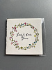 Открытка‒мини "цветочный веночек" 7 × 7 см 72449140\25