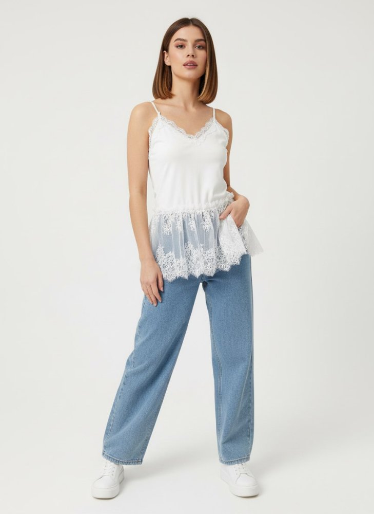 Топ push-up с кружевом 72461405\751