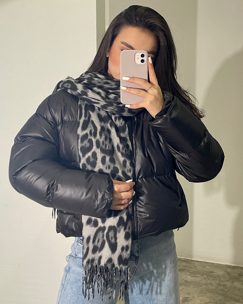 Палантин с леопардовым принтом 72447236\7