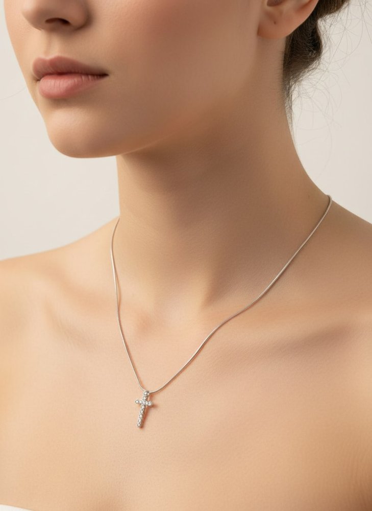 Чокер подвеска крестик 72461687\448