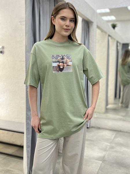 Футболка с принтом SHOPDAANNA 72462871\805