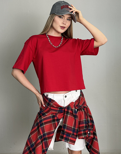 Футболка укороченная SHOPDAANNA 72451116\17