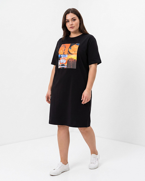 Платье - футболка с принтом SHOPDAANNA 72463568\15
