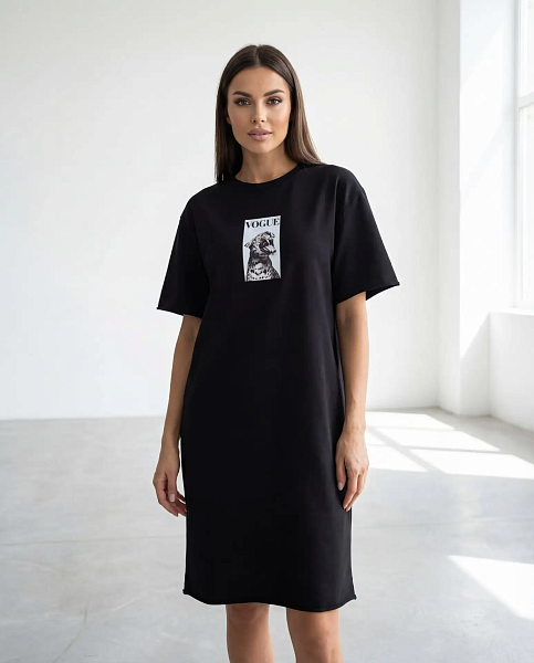 Платье - футболка с принтом SHOPDAANNA 72462555\15