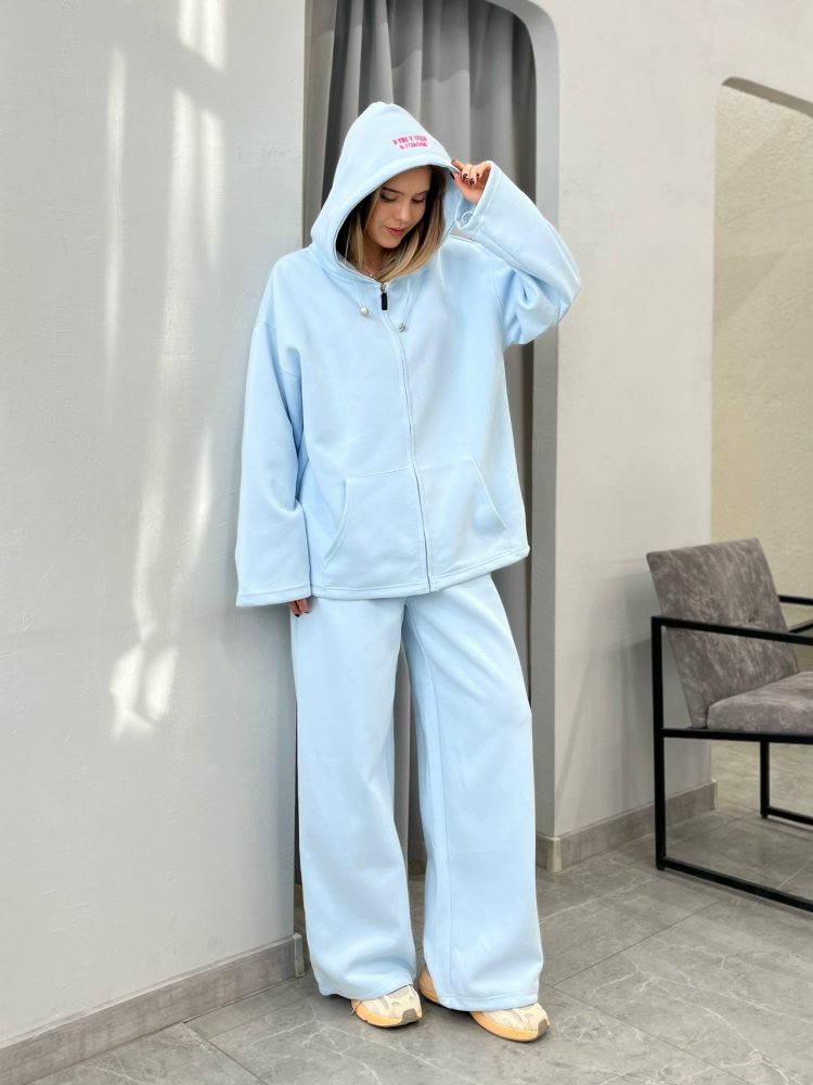 Костюм спортивный с брюками прямого кроя 72461819\474