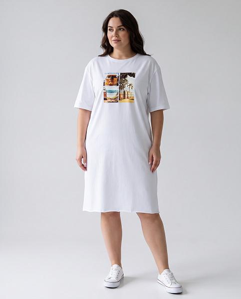 Платье - футболка с принтом SHOPDAANNA 72463574\25