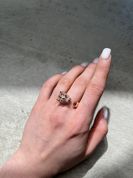 Кольцо леопард 72453860\718