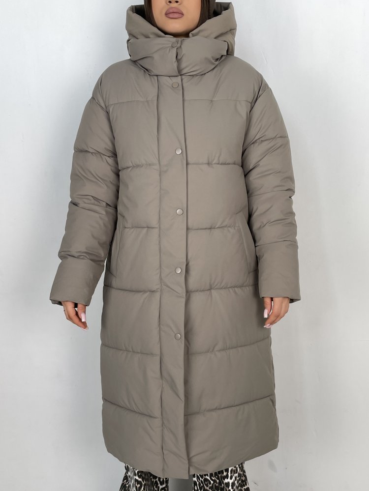 Пуховик удлиненный с капюшоном (зима) 72455725\19