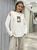 Лонгслив с принтом SHOPDAANNA 72462873\751