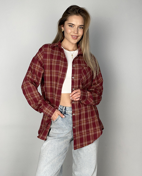 Рубашка SHOPDAANNA в клетку 72459019\428