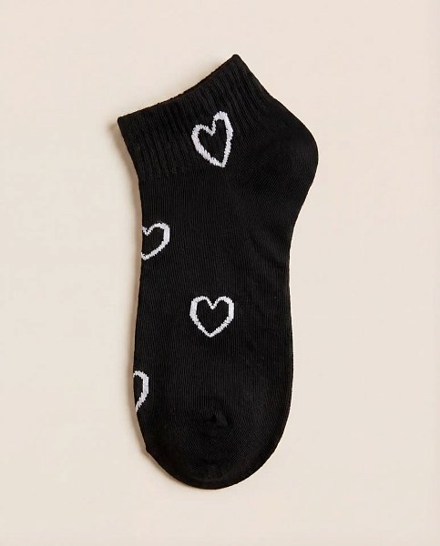 Носки короткие с сердечками 72462513\15