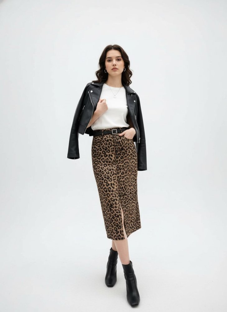 Юбка карандаш миди с разрезом 72461251\41