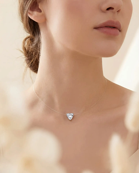 Подвеска - сердечко на леске 72462256\448