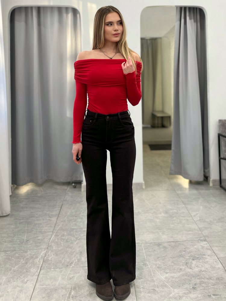 Джинсы клёш (стрейч) 72461825\1031