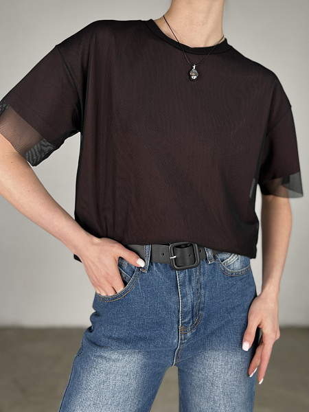 Футболка с сеткой SHOPDAANNA 72459678\428