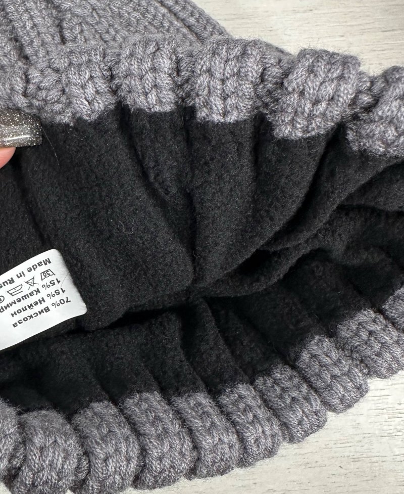 Шапка бини на флисе 72461240\1008