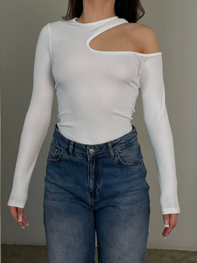 Боди с асимметричным вырезом 72450414\25