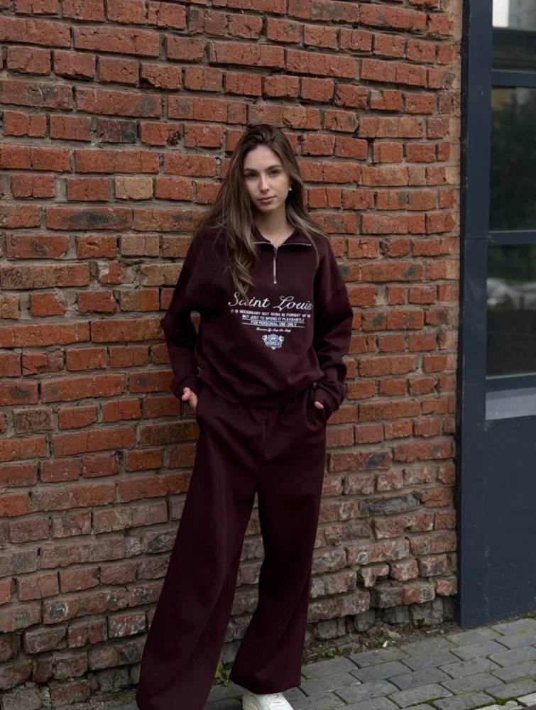 Костюм спортивный с брюками прямого кроя 72460343\41
