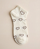 Носки короткие с сердечками 72461815\751