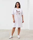 Платье - футболка с принтом SHOPDAANNA 72463576\25