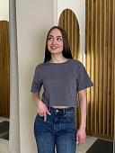 Футболка укороченная 72461857\1008