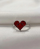 Кольцо с сердечком 72462253\885