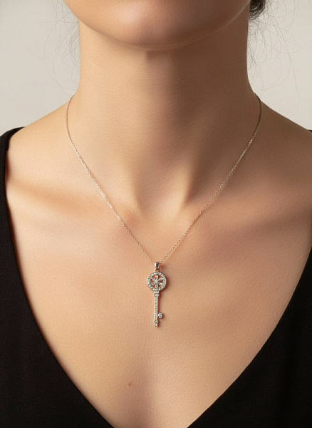 Цепочка с ключиком (Гипоаллергенный сплав) 72446279\448