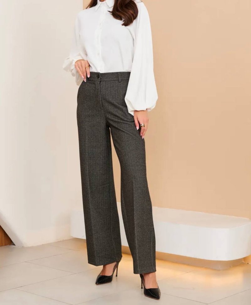 Брюки прямого кроя утепленные флисом 72460634\1008