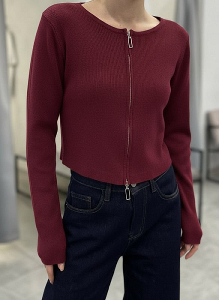 Лонгслив трикотажный на молнии 72460699\428